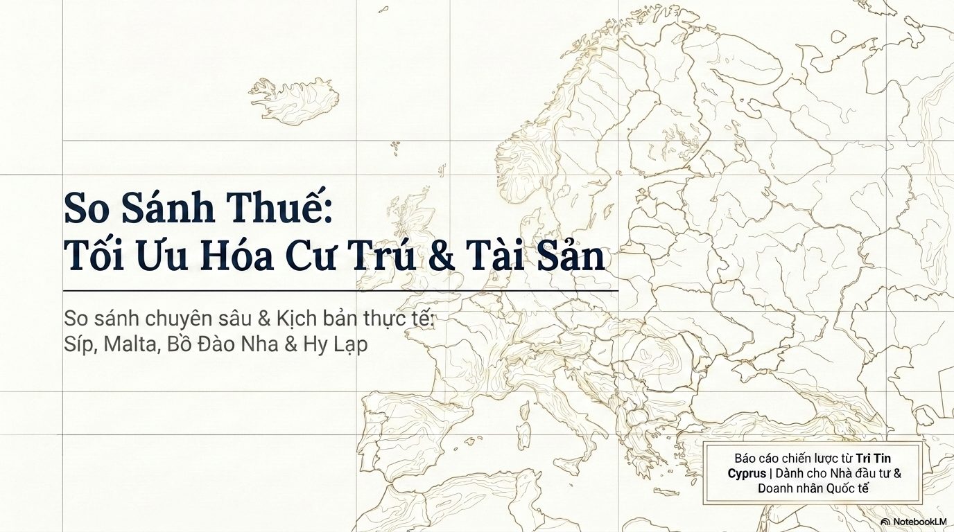 So sánh thuế năm 2026 giữa Síp, Malta, Bồ Đào Nha và Hy Lạp